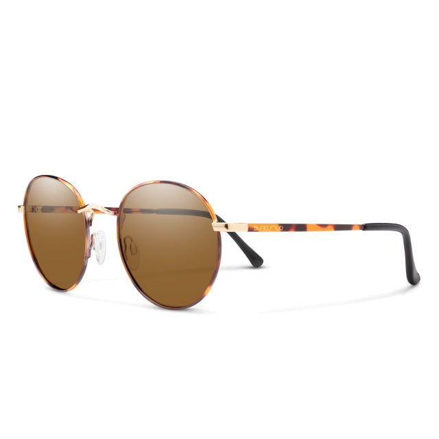 Suncloud Optics Bridge City Metal Tortoise | Polarized Brown