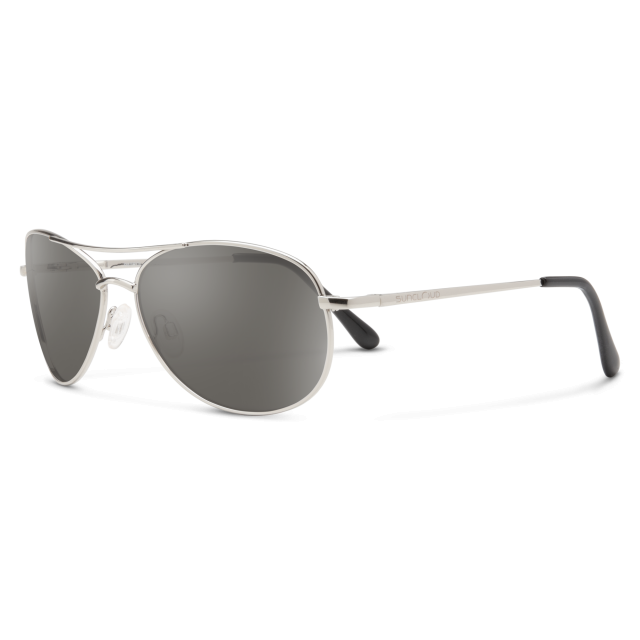 Suncloud Optics Patrol Silver + Polarized Gray