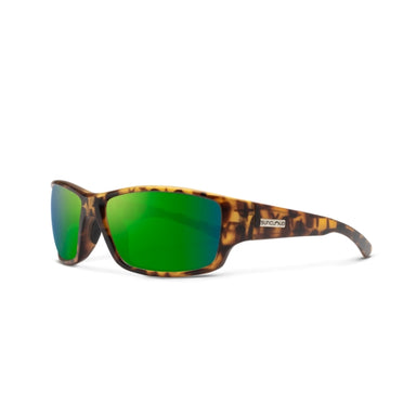 Suncloud Optics Hull Matte Tortoise | Polarized Green Mirror