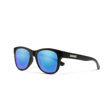 Suncloud Optics Leeway Matte Black | Polarized Blue Mirror