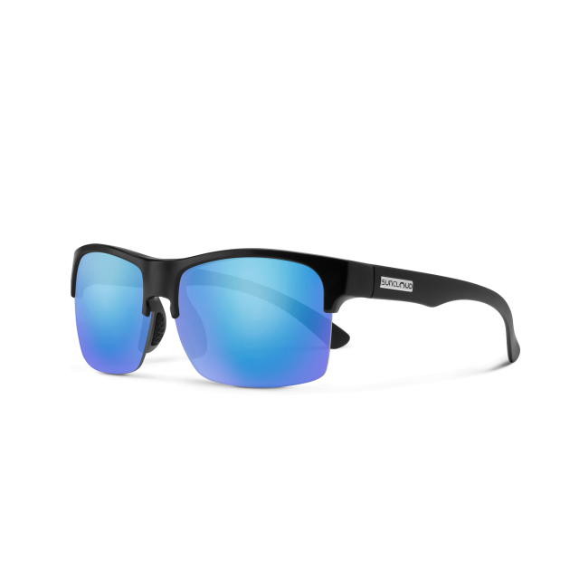 Suncloud Optics Rambler Lite Matte Black | Polarized Blue Mirror