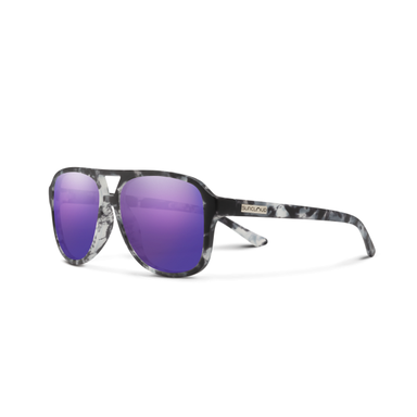 Suncloud Optics Sandy Matte Ice Tortoise | Polarized Purple Mirror
