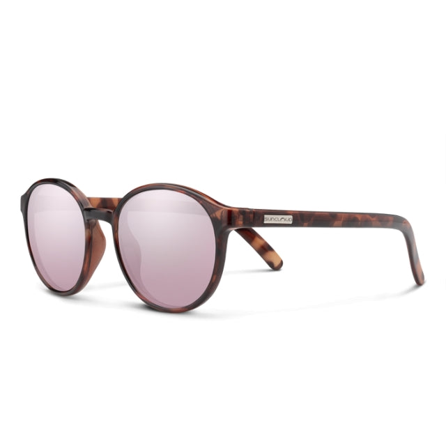 Suncloud Optics Low Key Tortoise - Polarized Pink Gold Mirror