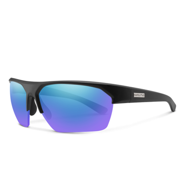 Suncloud Optics Rival Matte Black - Polarized Blue Mirror