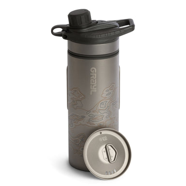 Grayl Geopress Titanium Filter & Purifer Bottle Covert Black