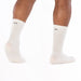 Wide Open Solid Lightweight Crew White