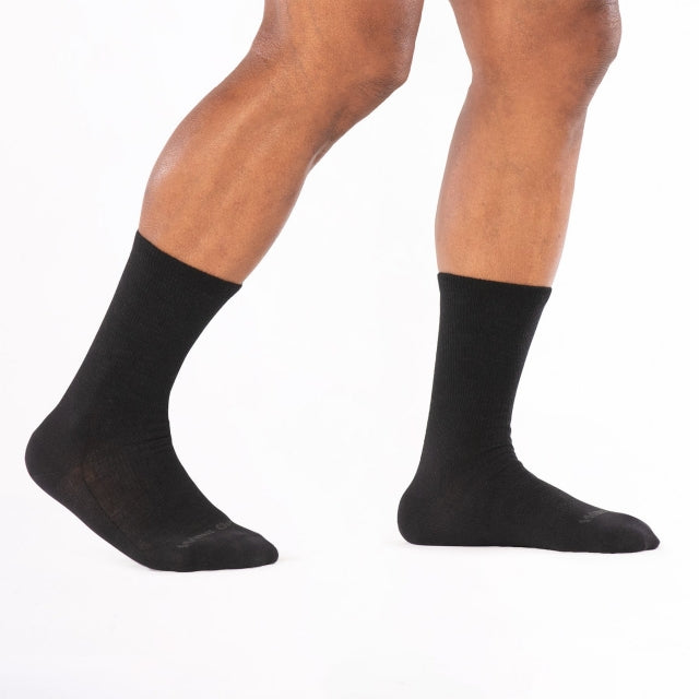 Wide Open Solid Lightweight Crew Black