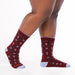 Wide Open Wildwood Cushioned Crew Burgundy