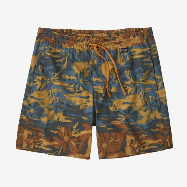 Patagonia Men's Hydropeak Volley Shorts - 16 in. Cliffs and Coves: Pufferfish Gold