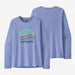 Patagonia Women's L/S Cap Cool Daily Graphic Shirt Ridge Rise Moonlight: Pale Periwinkle X-Dye