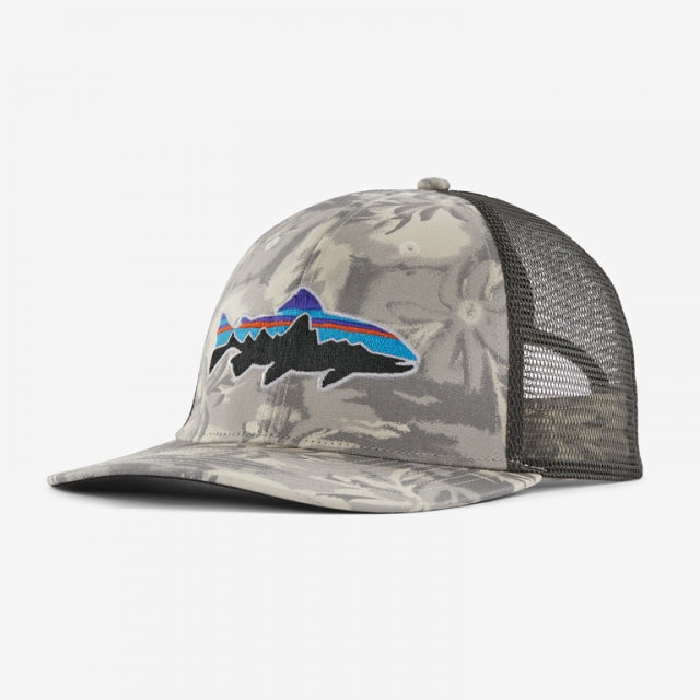 Patagonia Fitz Roy Trout Trucker Hat Cliffs and Waves: Natural