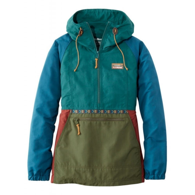 Ll Bean Brand Mountain Classic Anorak Multi Color Regular Spruce/Tuscan Olive