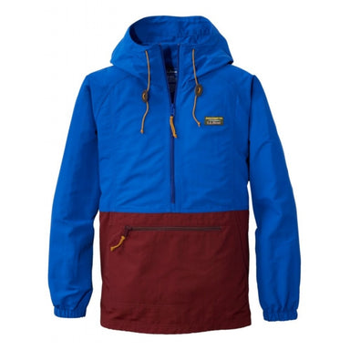 Ll Bean Brand Mountain Classic Anorak Color Block Regular Regatta Blue/Deep Rosewood