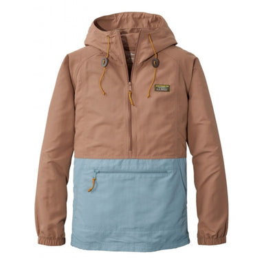 Ll Bean Brand Mountain Classic Anorak Color Block Regular Golden Ash/Cadet Blue
