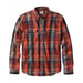 Ll Bean Brand 1912 Field Flannel Shirt Slightly Fitted Plaid Regular Currant