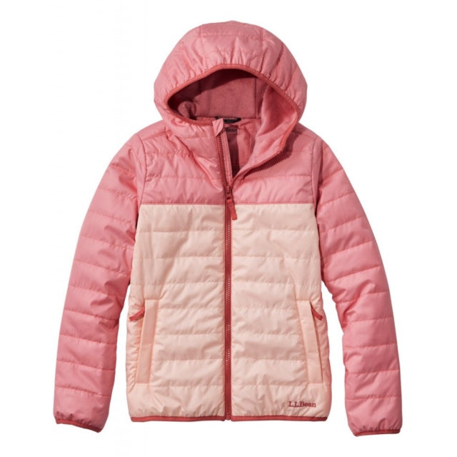 Ll Bean Brand Fleece-lined Insulated Jacket ' Peach Coral
