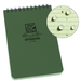 Rite In The Rain Weatherproof Top Spiral Notebook, 4" X 6", Green Cover, Universal Pattern (No. 946) Green
