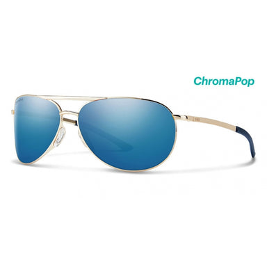 Smith Optics Serpico Slim 2 Gold Chromapop Polarized Blue Mirror