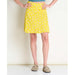 Toad&Co Womens Chaka Skirt Sulphur Half Daisy Print