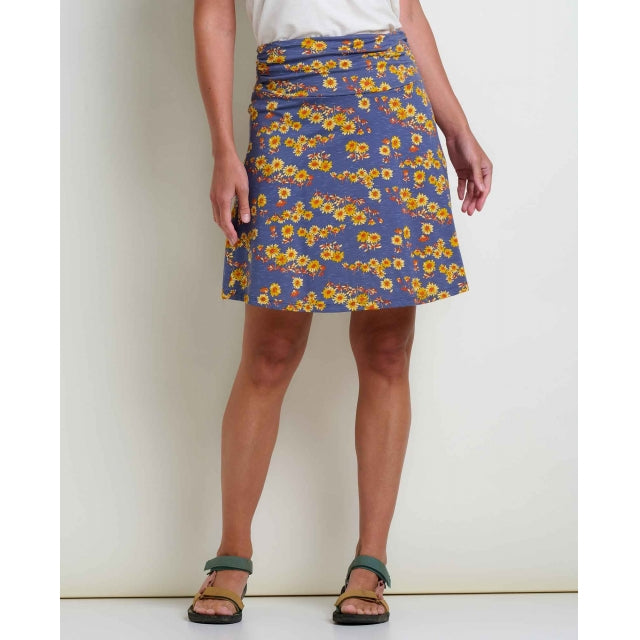 Toad&co Chaka Skirt Blue Shadow Daisy Print