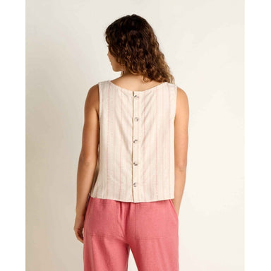 Toad&co Taj Hemp Button Back Tank London Fog Dobby