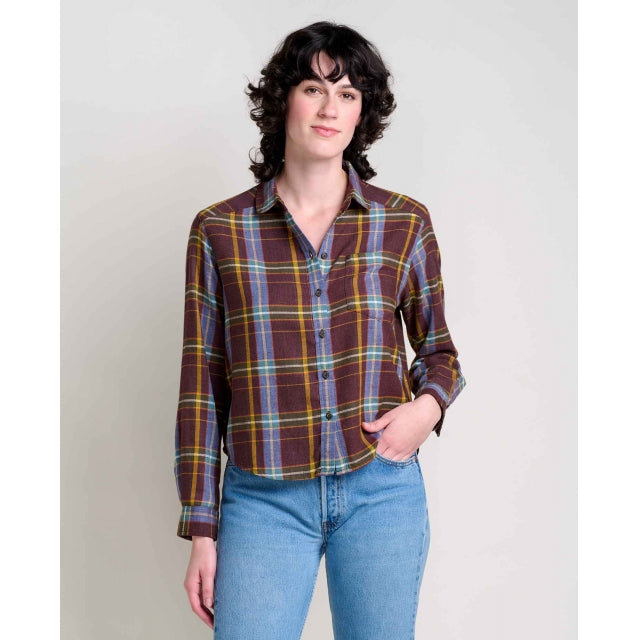 Toad&co Re-form Flannel Boxy Ls Shirt Aster Madras