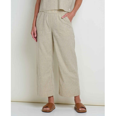 Toad&co Taj Hemp Wide Leg Pant Barley Railroad Stripe