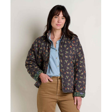 Toad&co Manzana Quilted Jacket Soot Graphic Print
