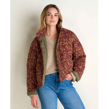 Toad&co Womens Manzana Quilted Jacket Malbec Print