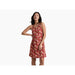 Kuhl Lyra Krossbak Dress Garnet Rose Print