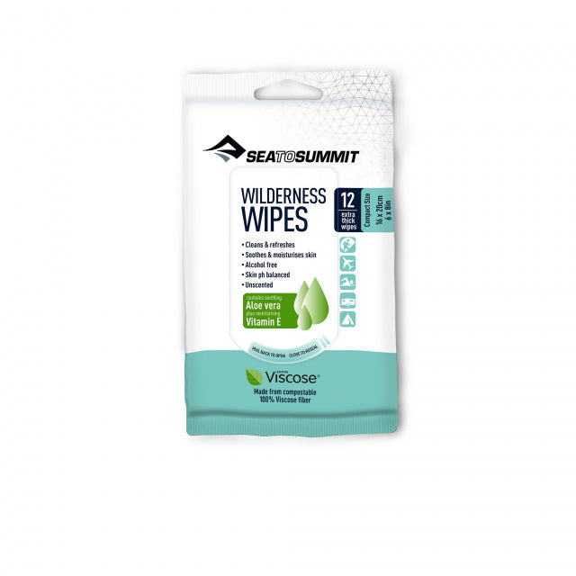 Sea To Summit Trek And Travel Wilderness Wipes - S - 12 Per Pack