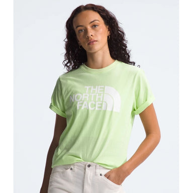 The North Face Womens S/S Half Dome Tee Astro ime/TNF White / L