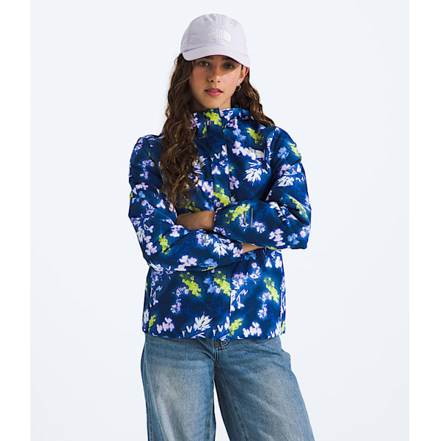 The North Face ' Antora Rain Jacket Estate Blue Florescent Floral Print