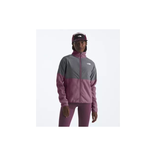 The North Face Womens Glacier Heavyweight Full Zip Jacket Midnight Mauve/Smoked Pearl