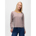 Prana Cozy Up Ls Crew Dijon Stripe