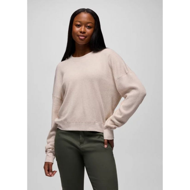 Prana Touchstone Ls Crew Newberry Heather Stripe