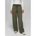 Prana Koen Mid Rise Wide Leg Pant Cargo Green