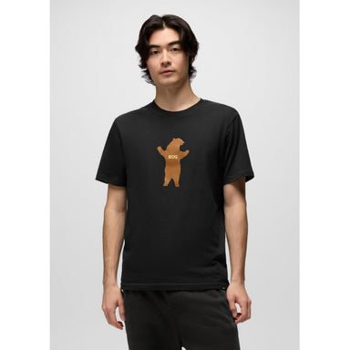 Prana Mens Bear Squeeze Journeyman Ss Tee Black