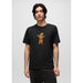 Prana Mens Bear Squeeze Journeyman Ss Tee Black