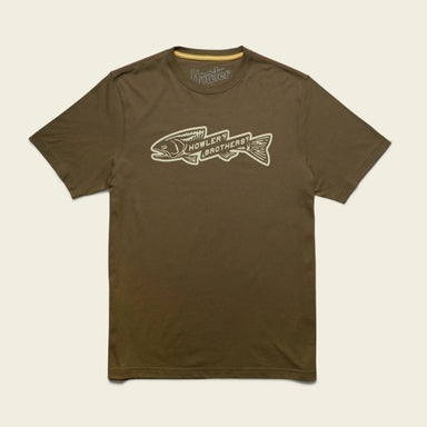 Howler Brothers T-shirt Trout Bolt / Ivy Green