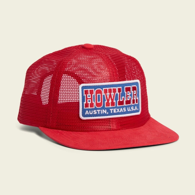 Howler Brothers Unstructured Snapback Hats Feedstore / Howler Slab/ Joe Rob Red