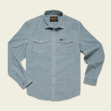 Howler Brothers Banning Corduroy Snapshirt Iron Blue