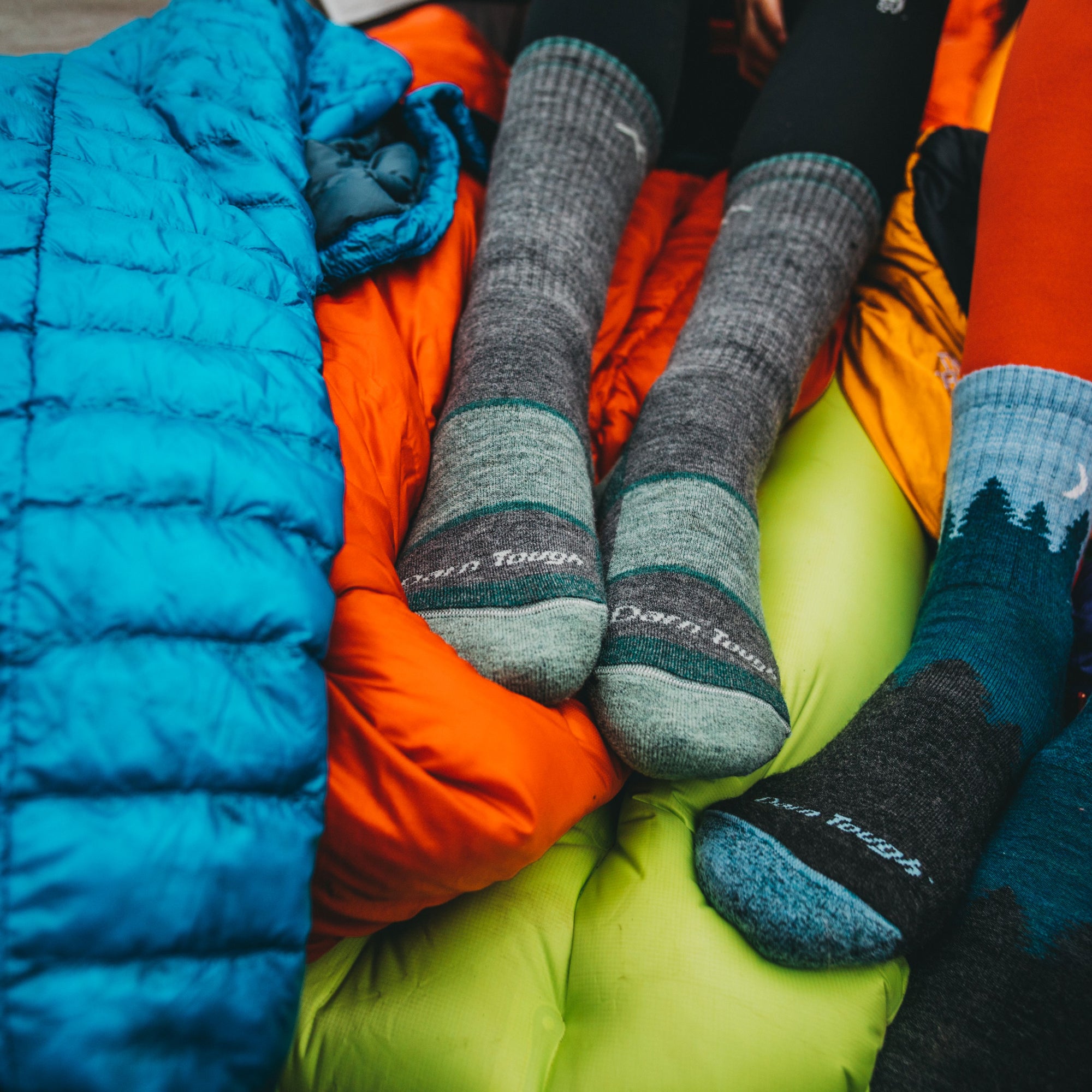 Darn Tough Socks in a pile