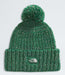 The North Face Cozy Chunky Cabin Beanie evergreen/hunter green/white dune/slate moss