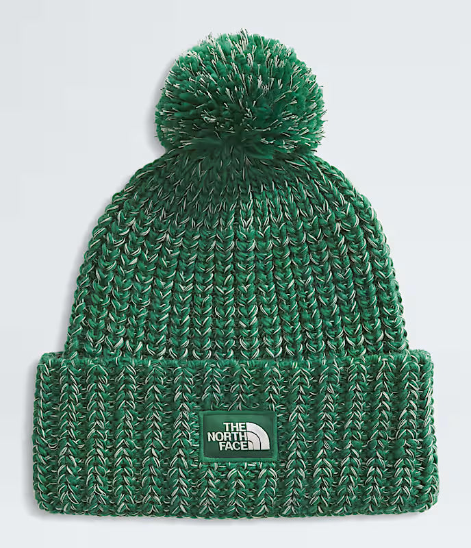 The North Face Cozy Chunky Cabin Beanie evergreen/hunter green/white dune/slate moss