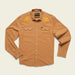 Howler Brothers Crosscut Deluxe Longsleeve - Fanned Flora : Faded Blue Oxford Orange Blossoms : Antique Black