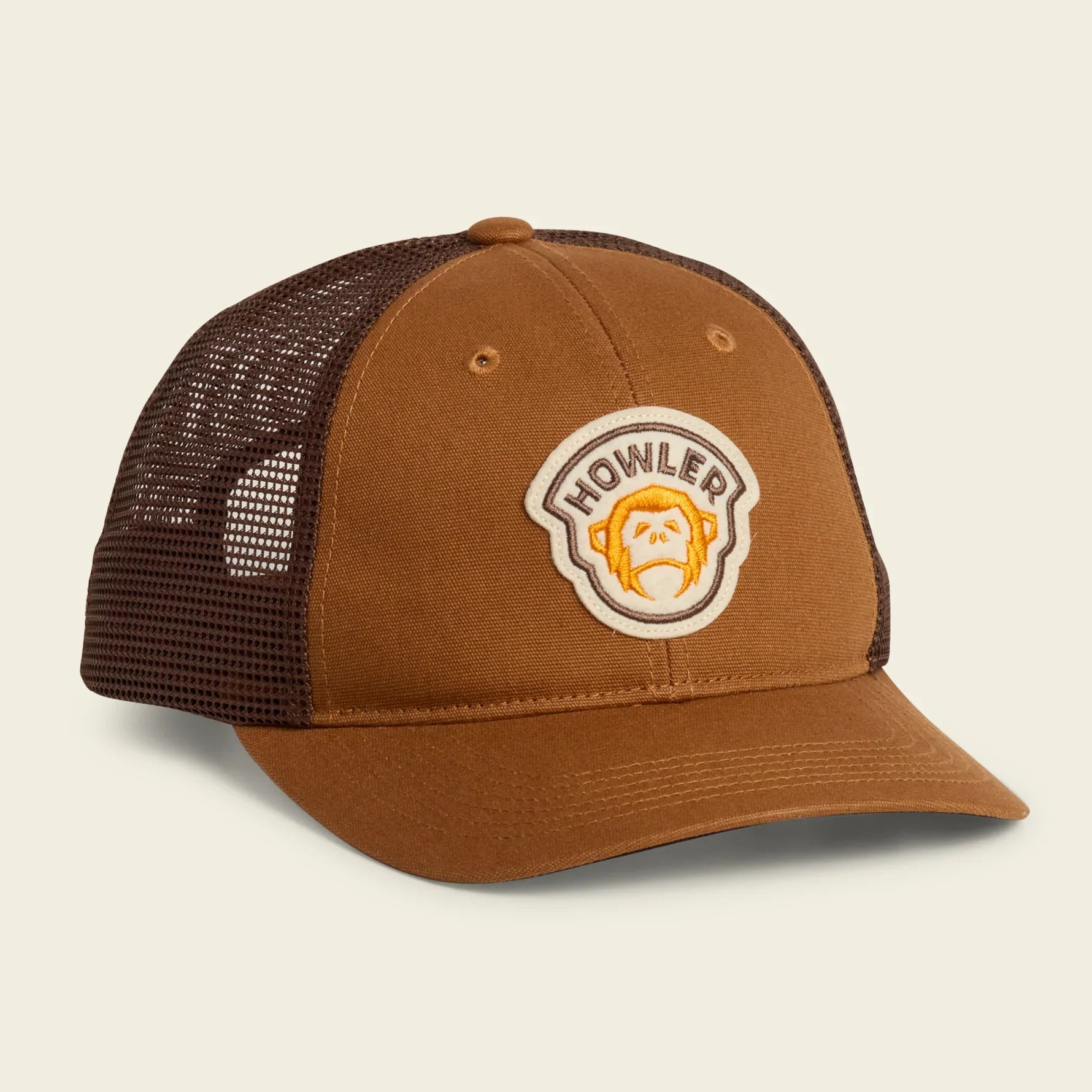 Howler Brothers Mens Standard Hats - El Mono Badge : Duck Brown El Mono Badge : Duck Brown