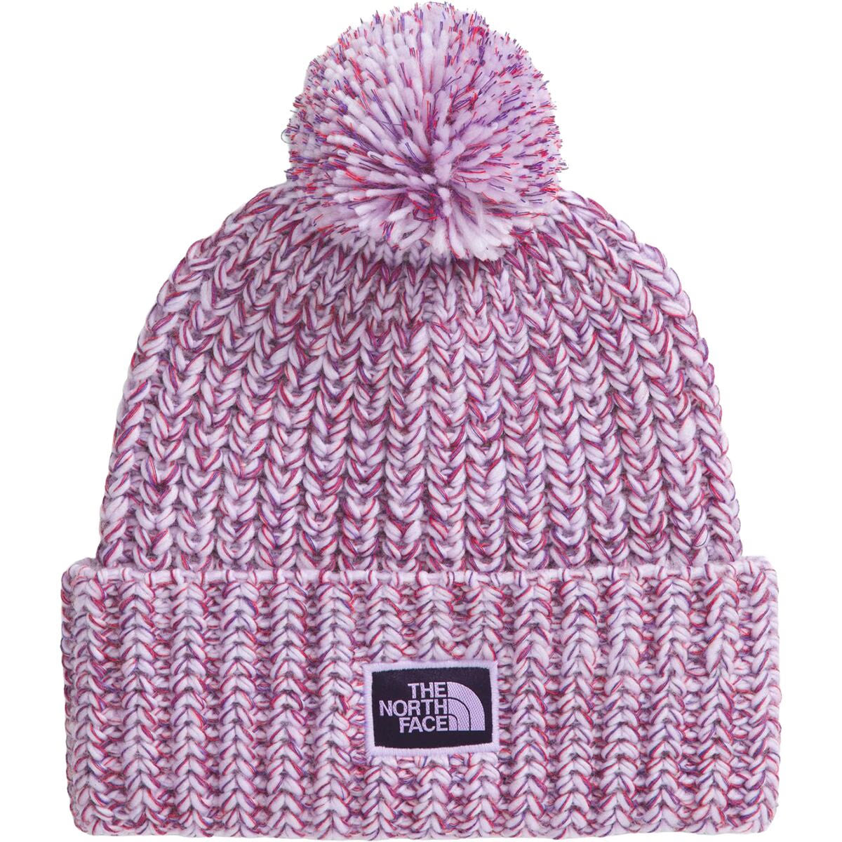 The North Face Cozy Chunky Cabin Beanie lite lilac/peak purple/eternal purple/tnf red