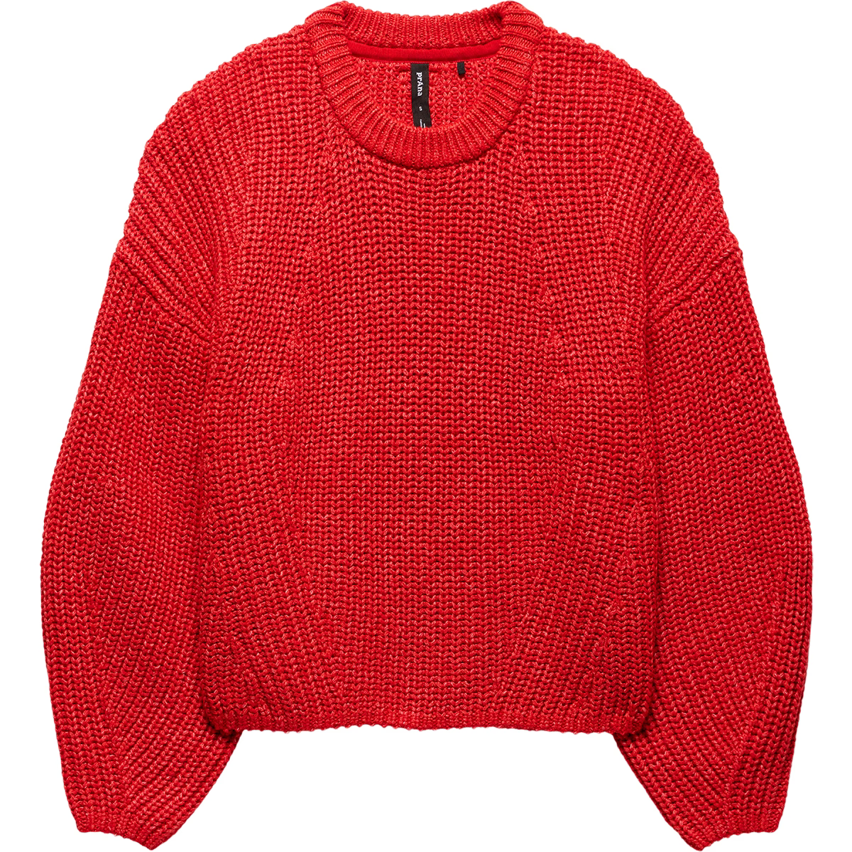 Prana Womens Sunday River Crewneck Sweater Pikes Red