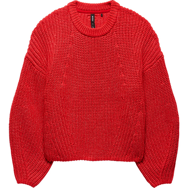 Prana Womens Sunday River Crewneck Sweater Pikes Red